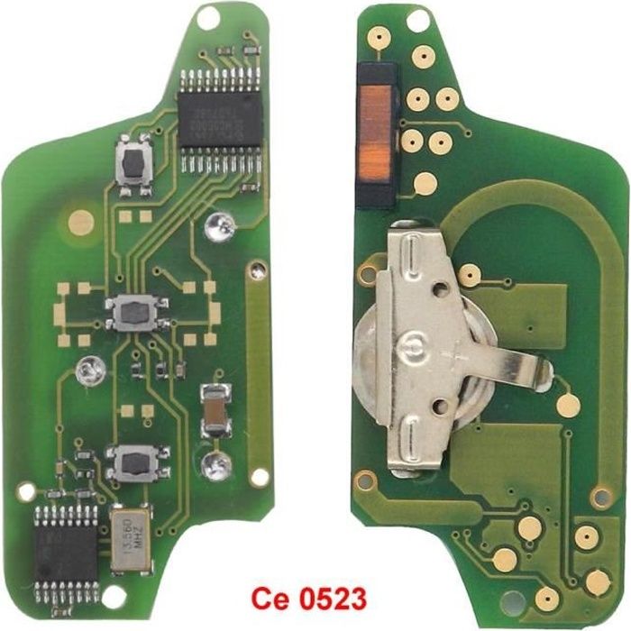 Taille -3b CE523 Circuit imprimé de clé à distance électronique à Ce0536, pour citroën C2 C4 C5 C6 Picasso 2008 et Peugeot 207 307