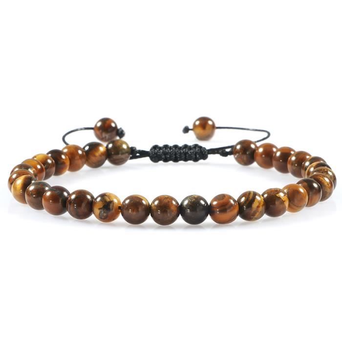 Bracelet en Pierre de Lave et Oeil de Tigre - King of Bracelet