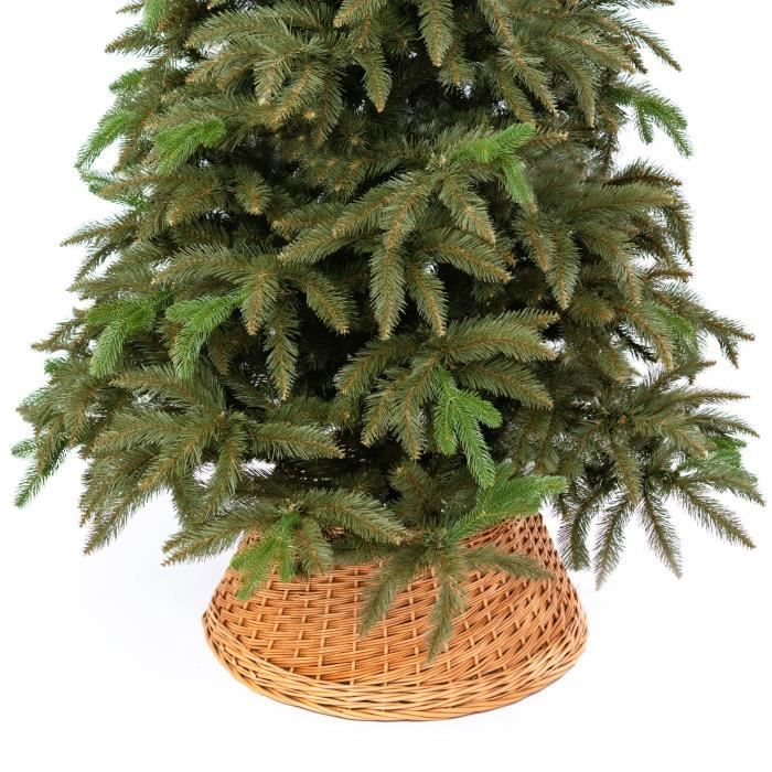 Loberon - Cache-pied Pour Sapin De Noël En Bambou Tressé - Diamètre ~60 Cm, Couleur Marron - 7