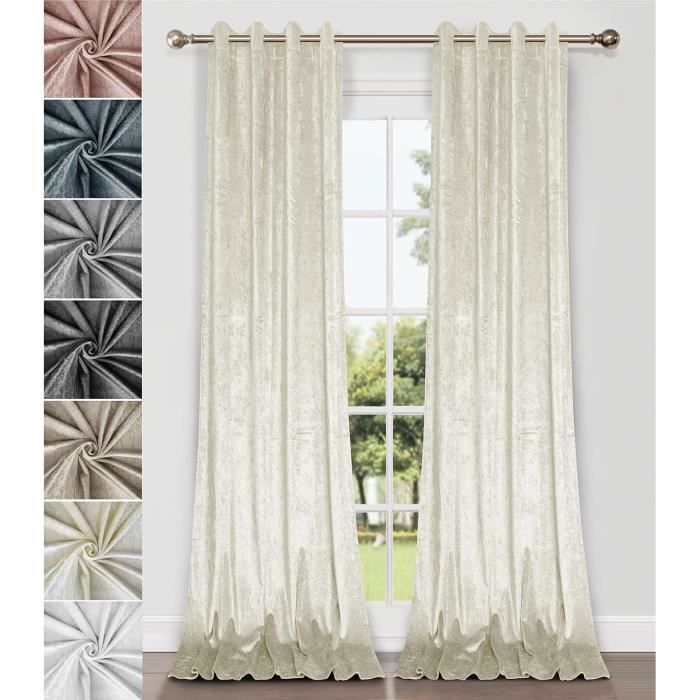 Paire De Rideaux En Pure Soie XIXs