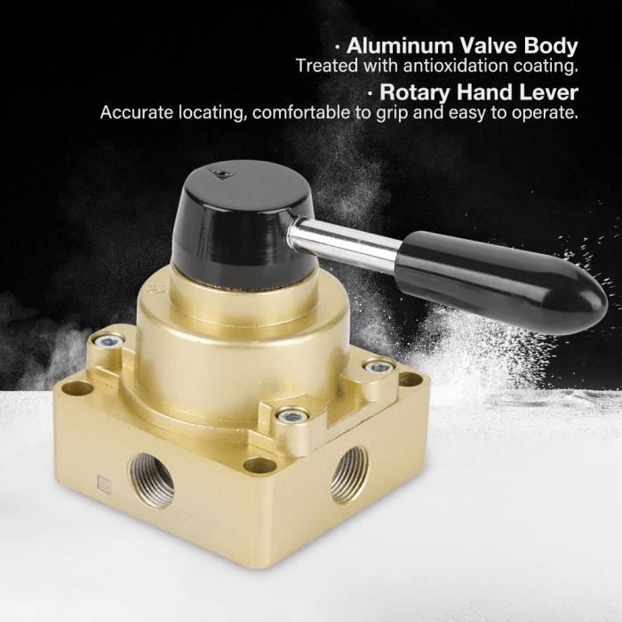 Pédale Pneumatique 3 Voies 2 Positions - Valve De Commande Au Pied G1/4 Pour Systèmes Air