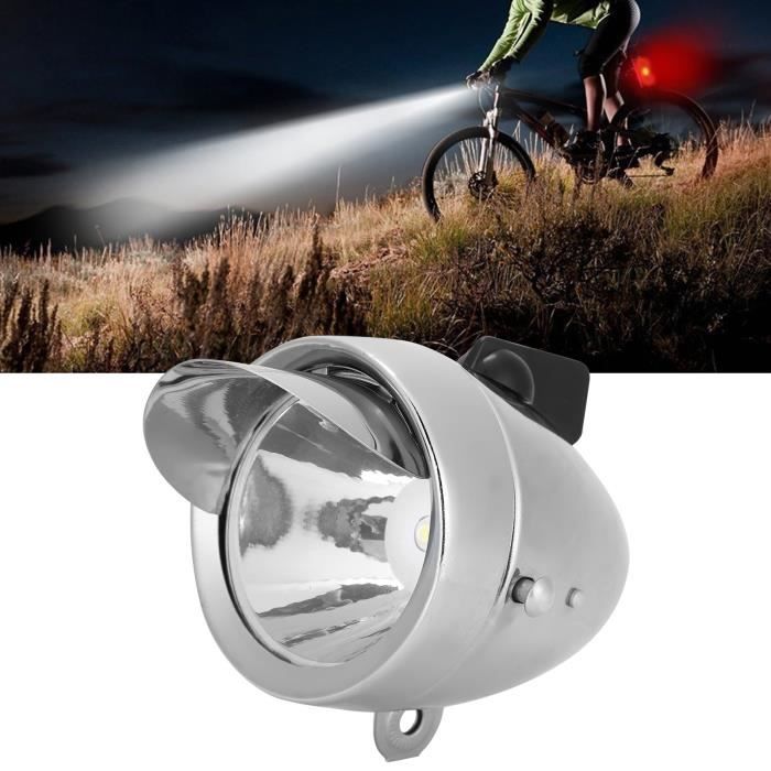 Lumière avant de vélo vintage LED - CIKONIELF - Blanc - Pour être vu -  Support de montage - Cdiscount Sport