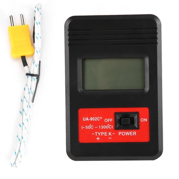 Thermomètre Numérique à Contact TA612 - Avec Sonde Thermocouple, écran LCD, Pour Mesures Précises