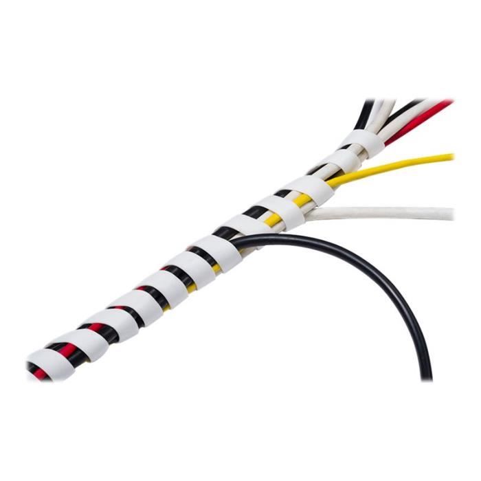 D-Line Spiral Cable Wrap Recouvrement pour câble 2.5 m noir
