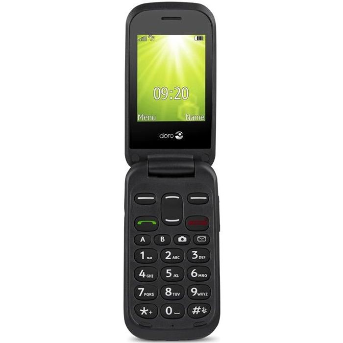 Achat T&eacute;l&eacute;phone portable Doro 2404 blister Black/Black pas cher