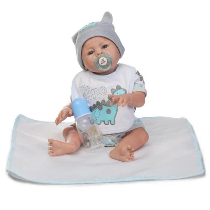 Ella » - Poupée bébé reborn de 50 cm en silicone avec détails peints