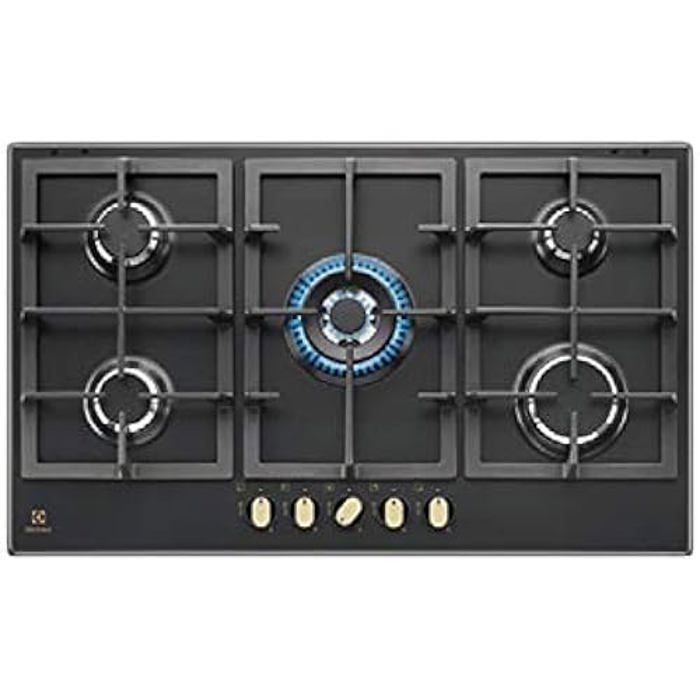 Plaque de cuisson à gaz Electrolux KGS 9536 RN Finition fonte Poignées 90 cm - vue 5