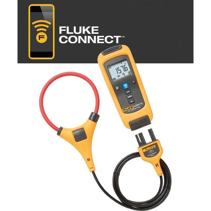 Pince ampèremétrique, Multimètre numérique Fluke FLK-a3001 FC iFlex  enregistreur de données CAT III 1000 V, CAT IV 600