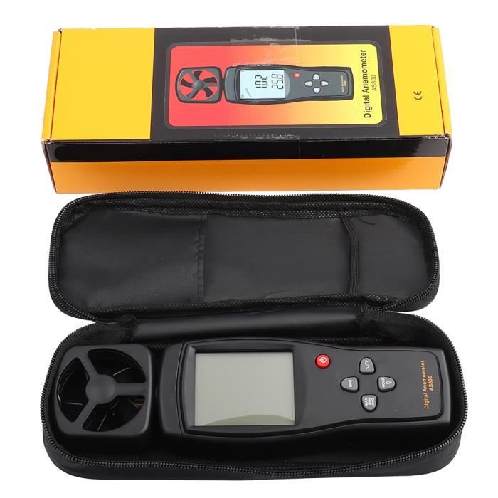 Anémomètre Portable LCD - Mesure Vitesse Vent Et Température, Pour Randonnée, Camping, Voile, Météo Amateur - 10