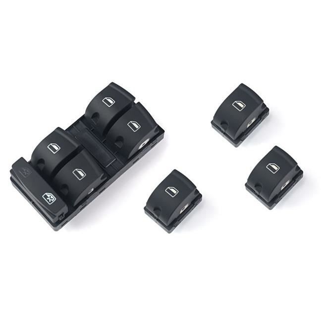 Commutateur Citroën Peugeot Commutateur Lève-vitre Citroën Peugeot - 96631328XT - ABS Et Métal Interrupteur Vitre électrique Citroën Peugeot