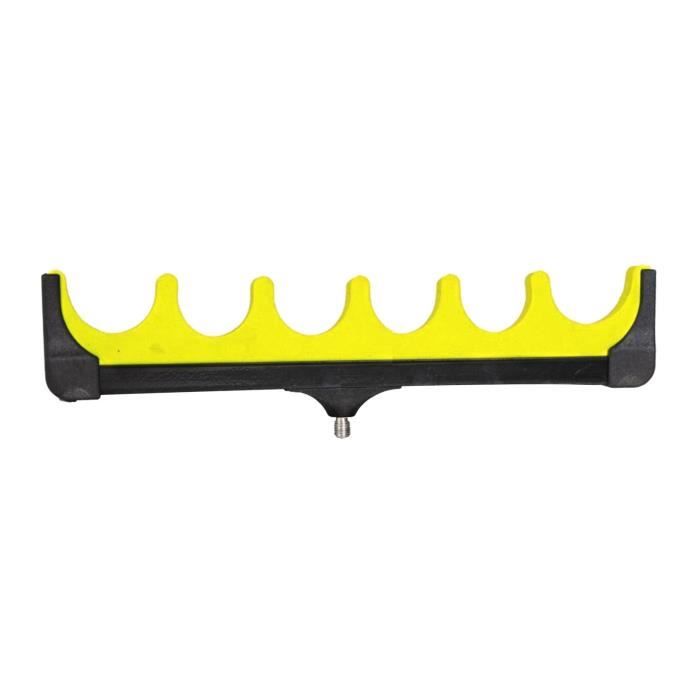 Lot de 2 Supports de Canne à Pêche pour Véhicule à 5 Fentes avec Sangle de Transport pour Voiture