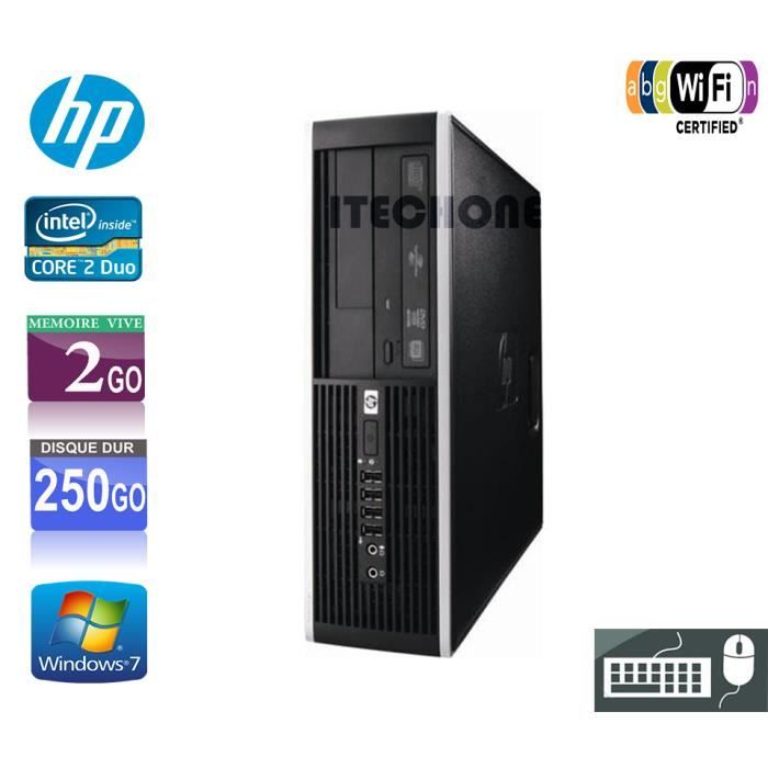 HP 6000 Pro - Core 2 Duo 30 GHz - Ram 2 Go - HDD 250 Go - WIFI + Clavier + Souris Reconditionné - Hewlett-Packard reconditionné disponible sur Cdiscount Seconde Vie