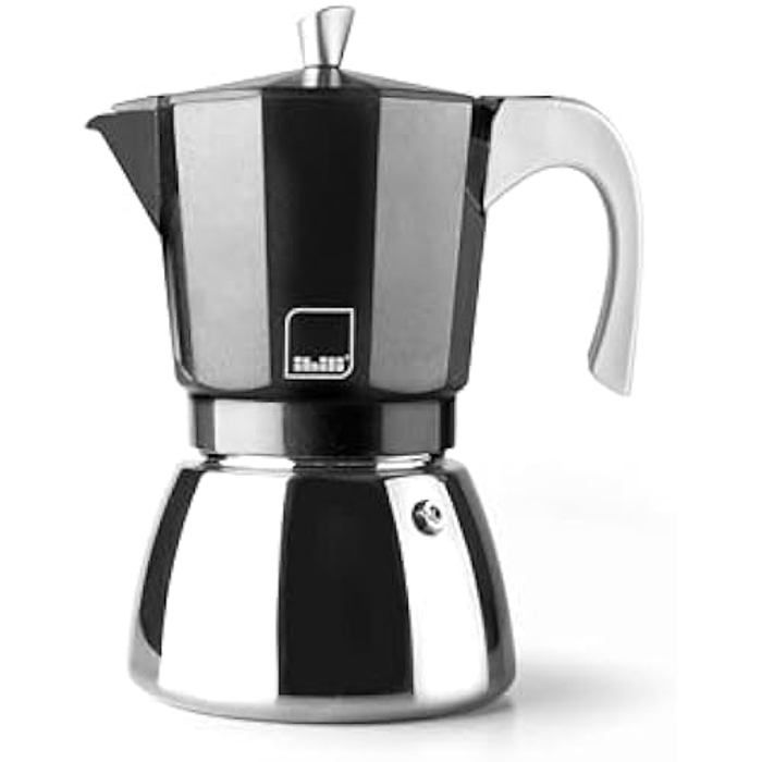 Cafetière express - IBILI - Elba - 9 tasses - 450 ml - Fonte daluminium - Base en acier inoxydable