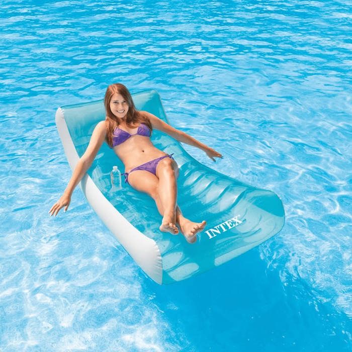 Intex Matelas Gonflable Adulte Pour Piscine Lounge 188 X 99 Cm Achat Vente Chaise Longue Cdiscount