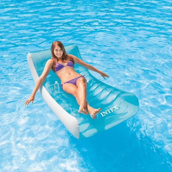 INTEX Matelas gonflable adulte pour piscine Lounge 188 X 99 Cm