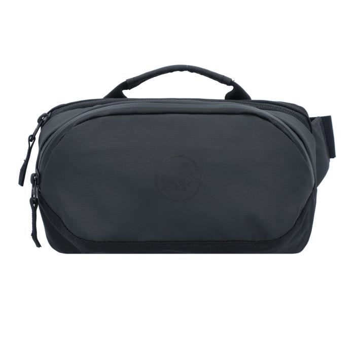 Mammut Seon - Sac banane 25 cm noir polyester robuste fermeture zippée Mammut Seon - Sac banane 25 cm noir polyester robuste fermeture zippée