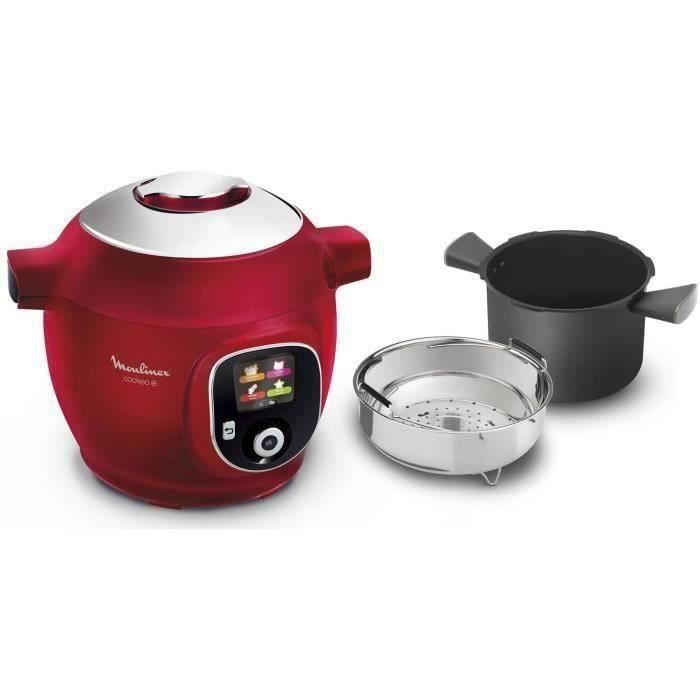 Multicuiseur - MOULINEX - CE85B510 - 6 L - 180 recettes - Rouge - Moulinex
