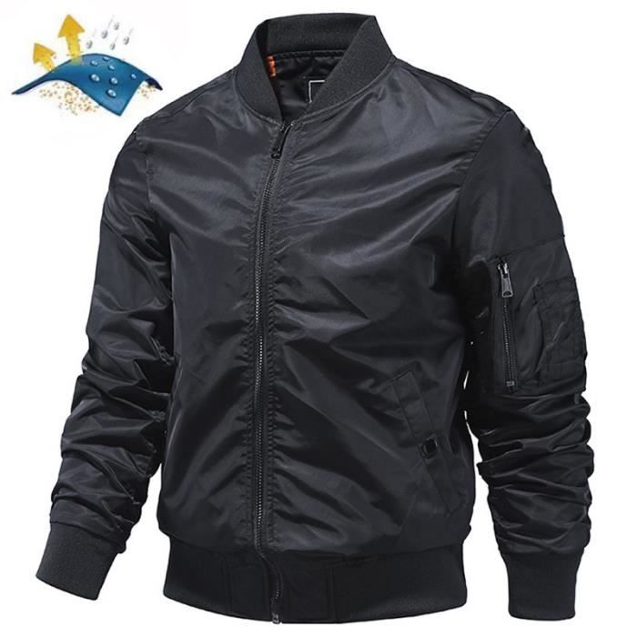 Manteau Homme Hiver Imperméable Et Coupe-vent - Blouson Polaire Bomber Style Urbain - Pour Travail, Ski, Randonnée