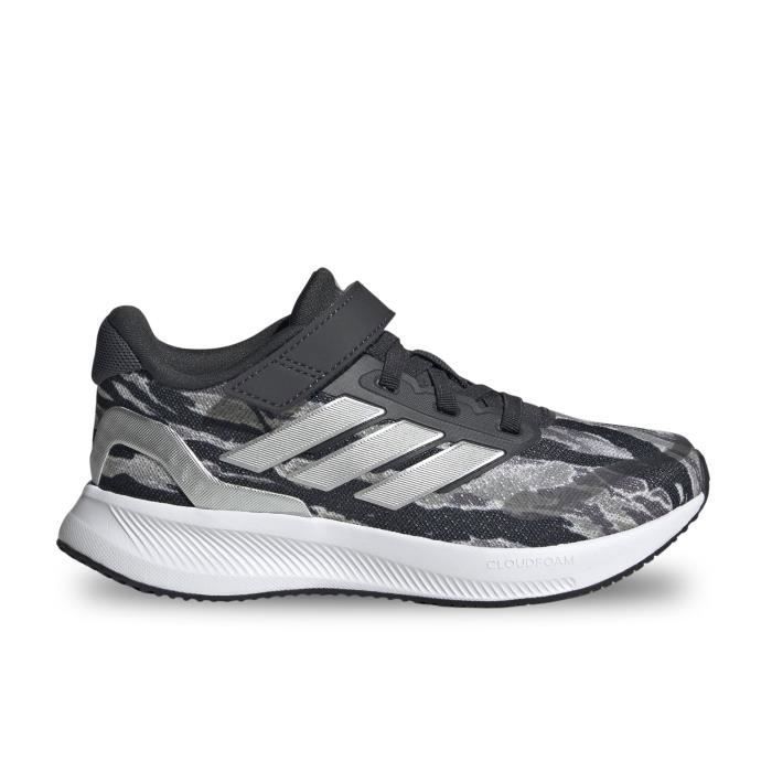 Adidas Chaussures pour Enfant - ADIDAS - Runfalcon 5 El C - Gris - Scratch - Plat