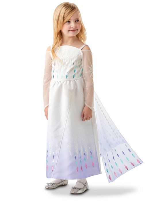 COSTUME ENFANT ELSA REINE DES NEIGES T.S 3/4 ANS+ - COSTUME ENFANTS - Le  roi de la fête