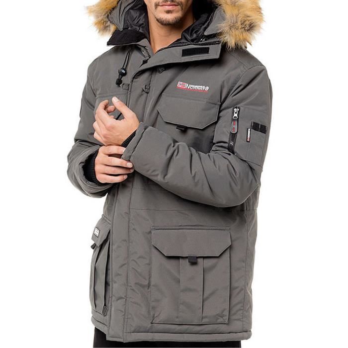 Geographical Norway - Parka Homme Bleu S : : Mode