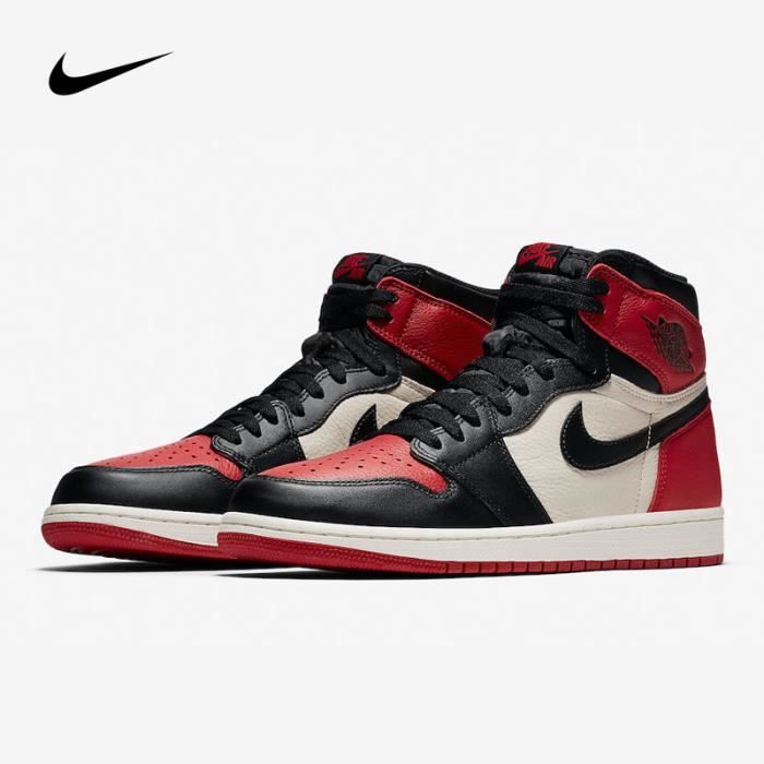 Air Jordan 1 Retro High OG“Bred Toe”555088-610 Blanc - Cdiscount Chaussures