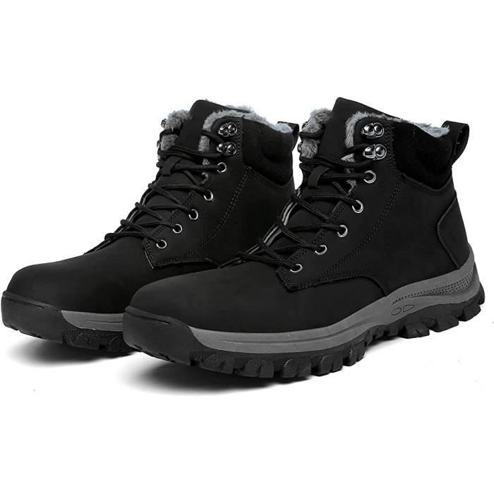 Bottes de Randonn e Imperm ables Homme Femme Noir Haute