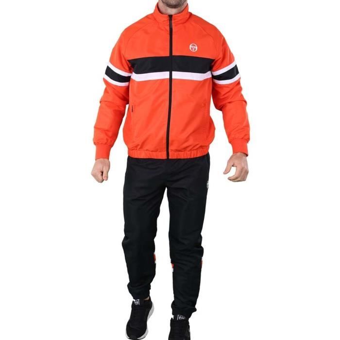 Survêtement rétro Sergio Tacchini Board noir et orange - Homme - Multisport - XL