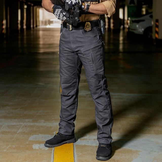 Xdegoge Pantalons Cargo De Randonnée Pour Hommes Légers Imperméables Pantalons De Jogging Décontractés à Jambes Droites Avec Poches Pantalon Tactique à Boutons Pour Extérieur