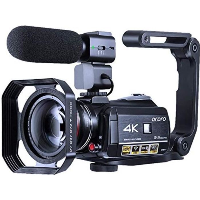 Caméra vidéo 4K ORDRO WiFi Ultra HD Vlog Camera pour Youtube, Vision