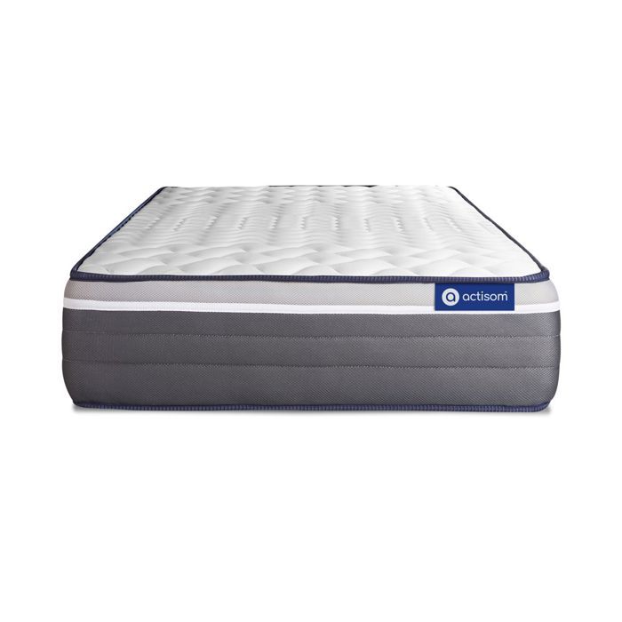Matelas 90x200 cm Ressorts ensachés et Mémoire de forme - Actiflex Plus