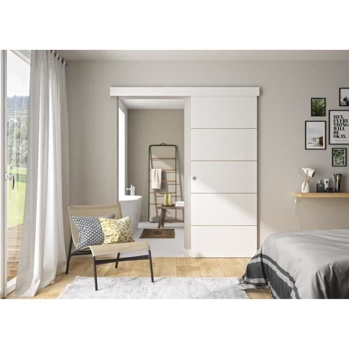 Porte Coulissante 93cm Achat Vente Pas Cher