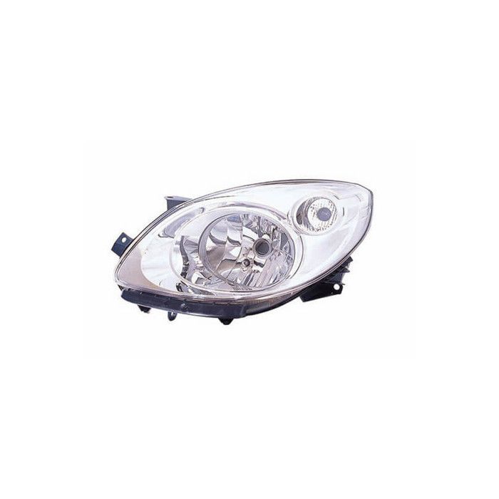 Phare Avant Gauche H4 Chromé Pour Renault Twingo 2 Phase 1 (2007-2011) - Compatible Conducteur