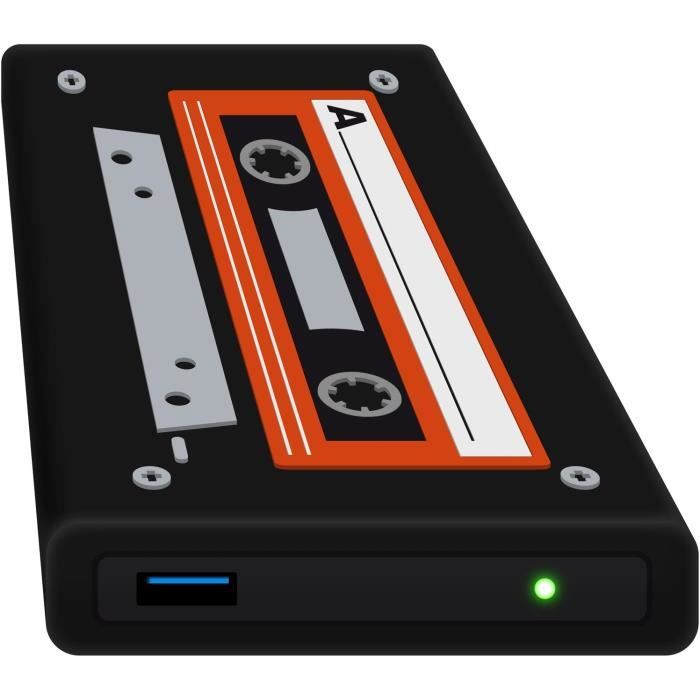 Boîtier Externe Pour Disque Dur 2.5" USB 3.0 – En Aluminium Avec Coque Silicone Jaune Anti-choc, Compatible SATA/SSD, Montage Facile - 5