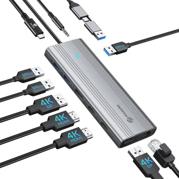 Station d'accueil USB-C et USB-A