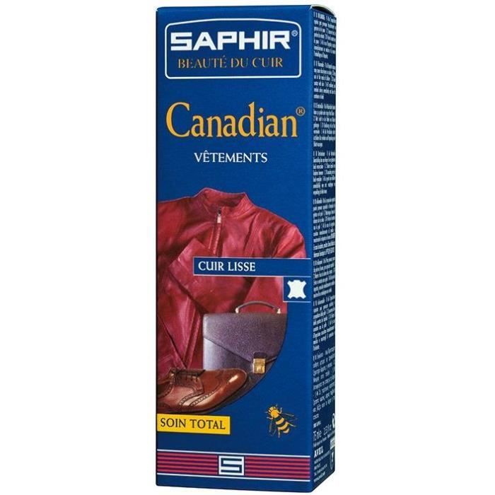 SAPHIR Cr&egrave;me de cirage reconstituante cuir gabardine 75ml Canadian 