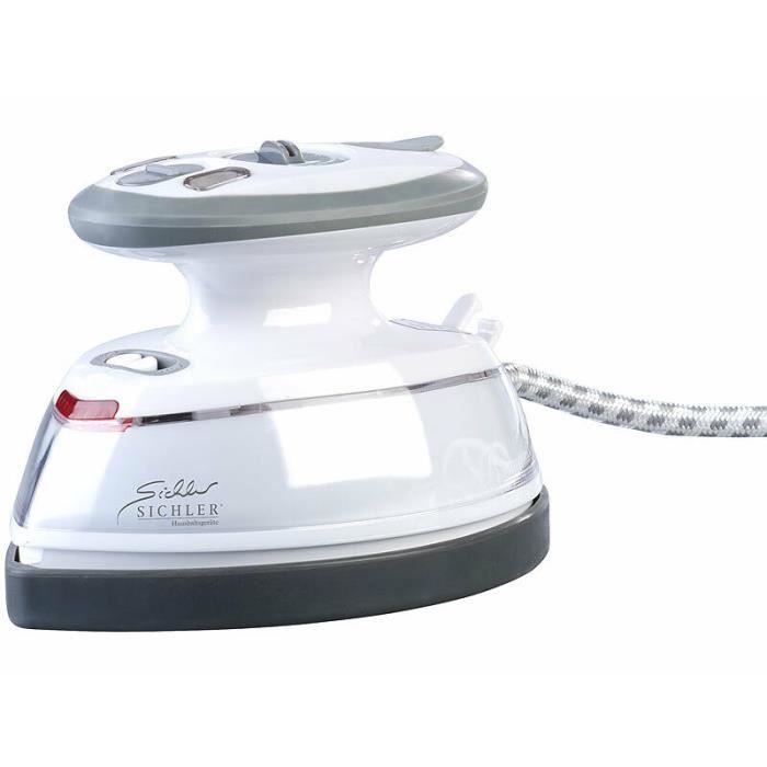 Fer à repasser de voyage - SICHLER HAUSHALTSGERATE - 110/230 V - 40 ml - 3 niveaux de température - Antiadhésif - Sichler Haushaltsgerate