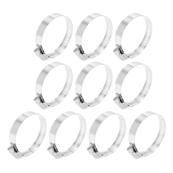 10 Colliers De Serrage à Vis En Acier Inoxydable 304 - Alésage 3 Mm, Diamètre Extérieur 8 Mm - Pour Arbres, Modélisme, Robotique