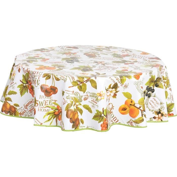 Nappe En Toile Cirée PVC Petits Pois Vert Sauge - Facile à Nettoyer, 100x140 Cm | Home Direct - 9