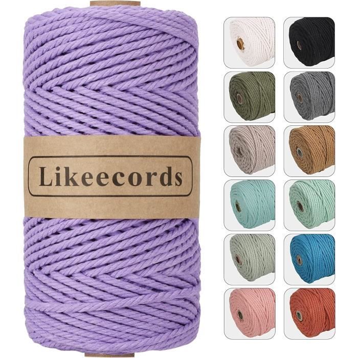 Bobine De Cordon En Coton Pour Macramé 5 Mm - Rose Layette X50m P 459451