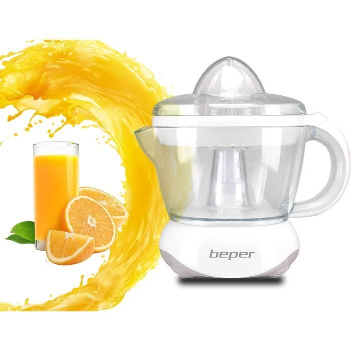 Presse-Agrumes Électrique Retoo 40W - 0,7L Double Cône Bidirectionnel Pour Citrons, Oranges Et Agrumes - Blanc/Vert