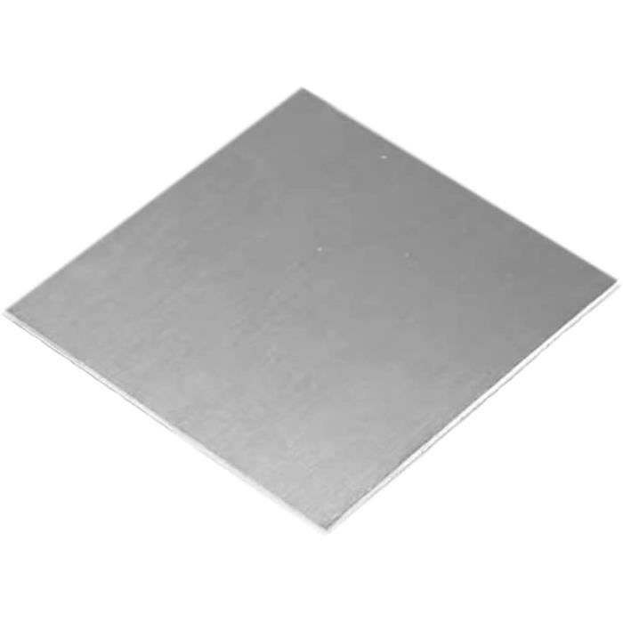 2 Plaques Acier Inoxydable 304 - Format A4 (29,7x21 Cm) - Épaisseur 0,5 Mm - Avec Film Protecteur Double Face - Pour Bricolage, Soudure, Gravure