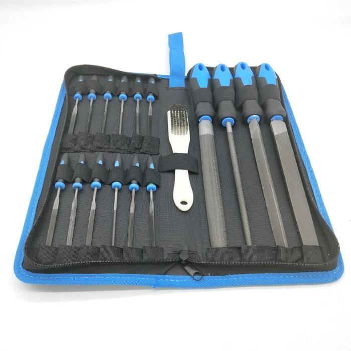 RHQFDM Kit De 4 Limes Métalliques Rondes Haute Qualité 3.2mm 4.0mm 4.8mm 5.5mm - Limes D'Atelier Pour Affûter Tronçonneuse Et Métal DIY
