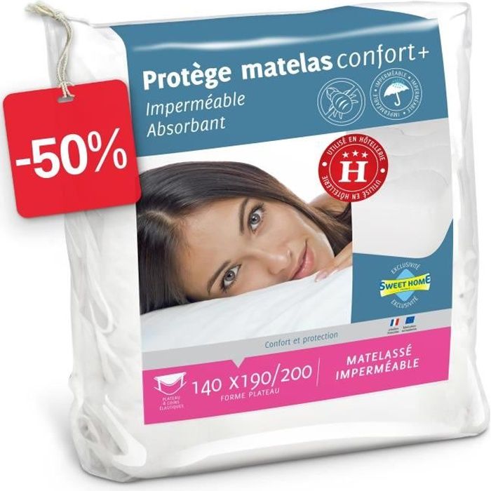protège matelas respirant imperméable sans produit chimique 120x190 cm