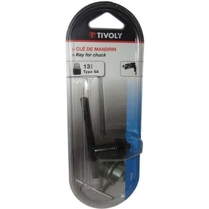 Clé de mandrin métallique - TIVOLY - 13 mm - pour perceuse