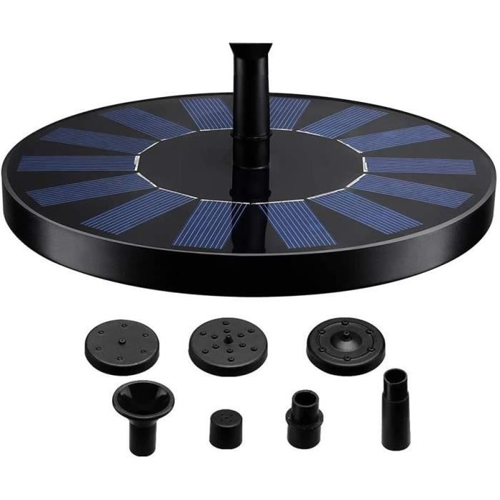 Fontaine Solaire Flottante Ciciglow | Pompe 1.4W Avec 6 Buses | Pour Bassin, Bain D'Oiseaux, Jardin | Écologique