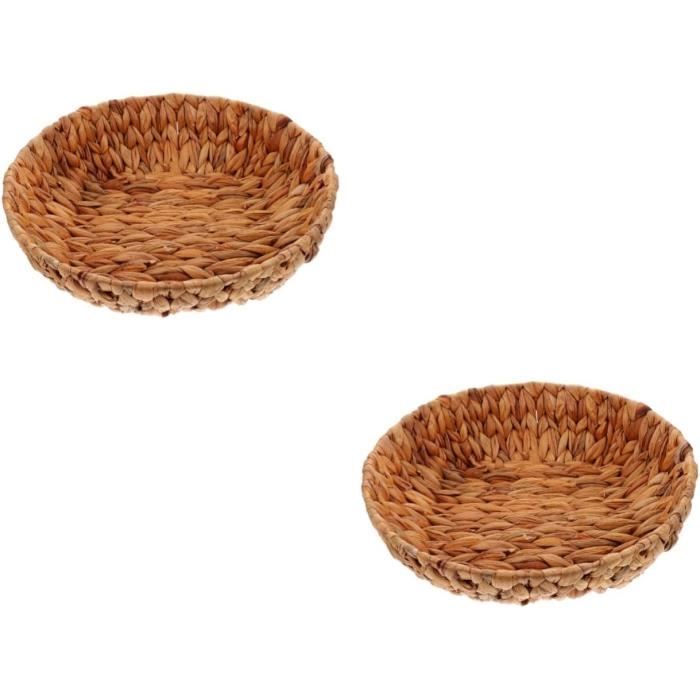 Panier en jacinthe d'eau H60xL50cm - naturel