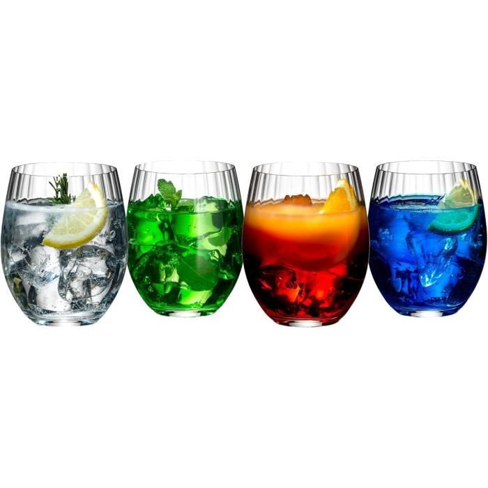 5515-90 Mixing Tonic Lot De 4 Verres À Cocktail Transparent[T732] - La