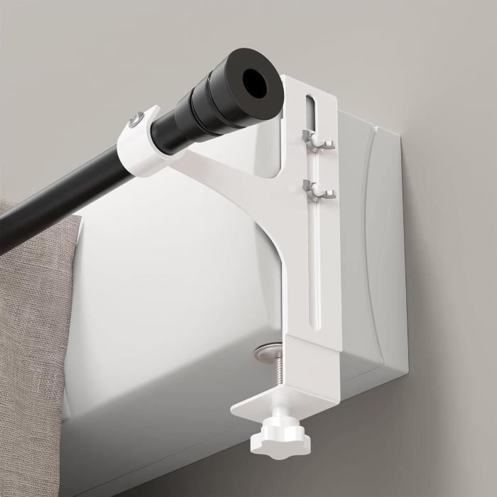 Lot De 2 Supports De Tringle à Rideaux - ø20-28mm - Sans Perçage, Sans Adhésif