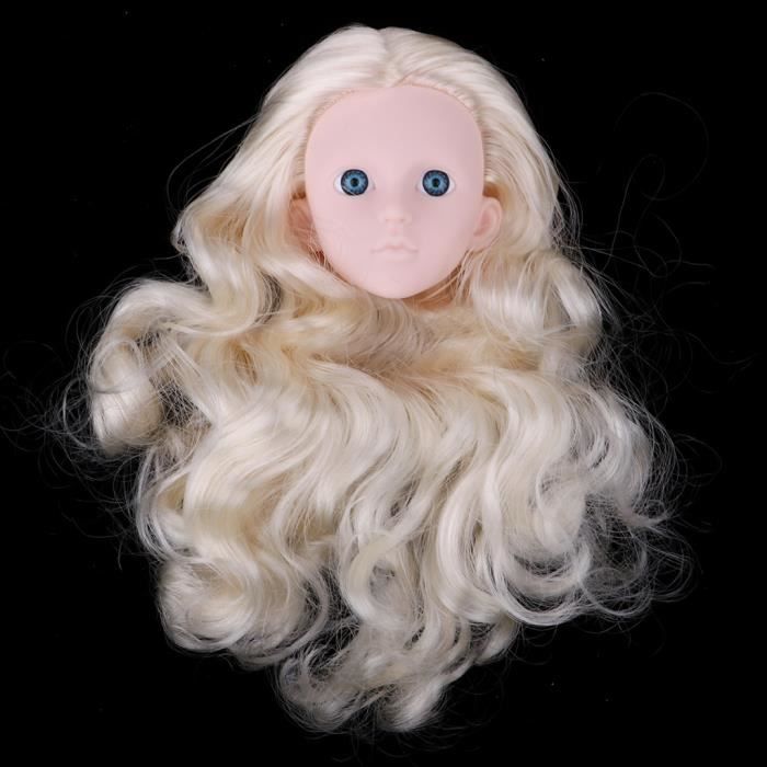 Cheveux Synthétiques Bruns/Or/Noirs Pour Poupée BJD 1/6 (30 Cm) - DIY Coiffure Et Réparation